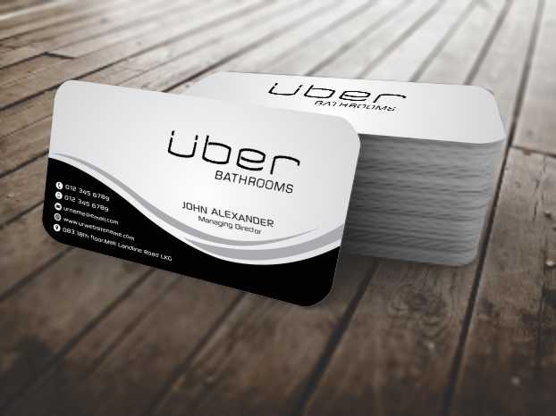 Business Card Design by szabist for Uber Bathrooms | Design #5766431