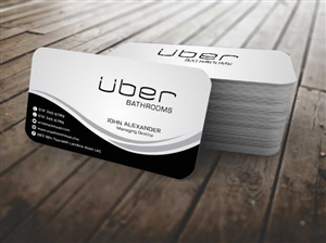 Business Card Design by szabist for Uber Bathrooms | Design: #5766431
