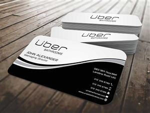 Business Card Design by szabist for Uber Bathrooms | Design: #5766432