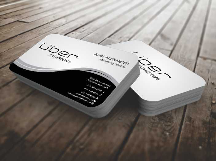 Business Card Design by szabist for Uber Bathrooms | Design #5766433