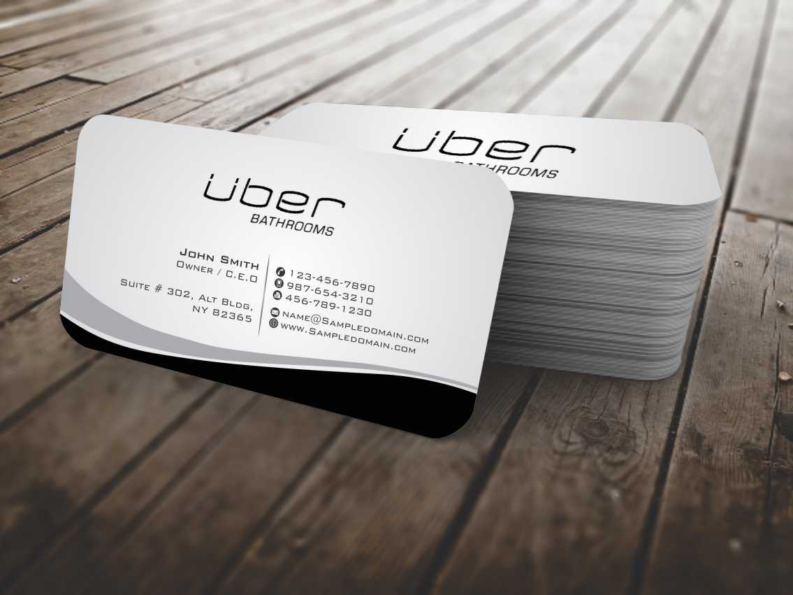 Diseño de Tarjeta de Presentación por szabist para Uber Bathrooms | Diseño #5766437