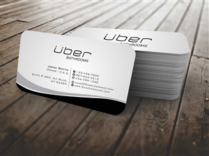 Business Card Design by szabist for Uber Bathrooms | Design: #5766437
