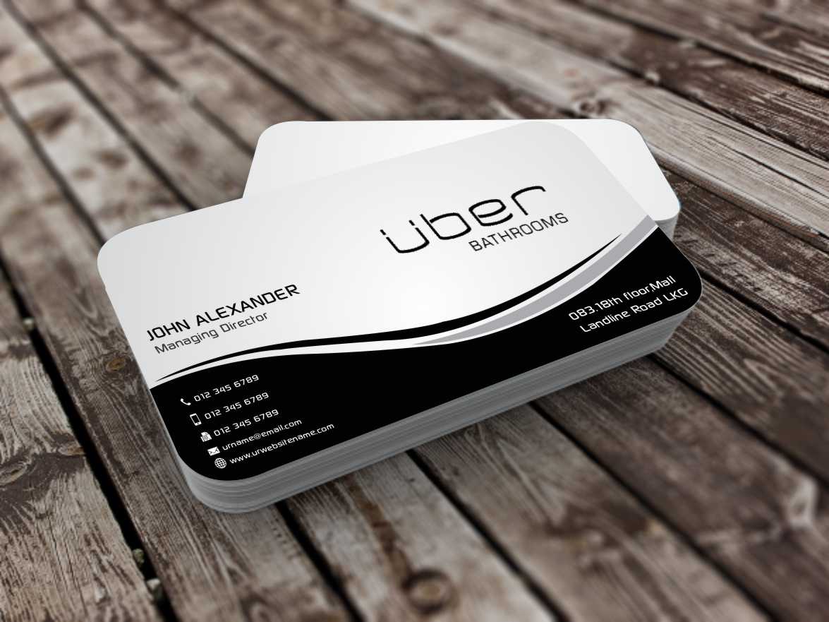 Diseño de Tarjeta de Presentación por szabist para Uber Bathrooms | Diseño #5766445