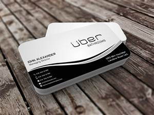 Business Card Design by szabist for Uber Bathrooms | Design: #5766445
