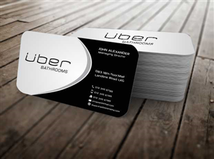 Business Card Design by szabist for Uber Bathrooms | Design: #5766446