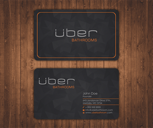 Business Card Design by Stylez Designz for Uber Bathrooms | Design: #5813496