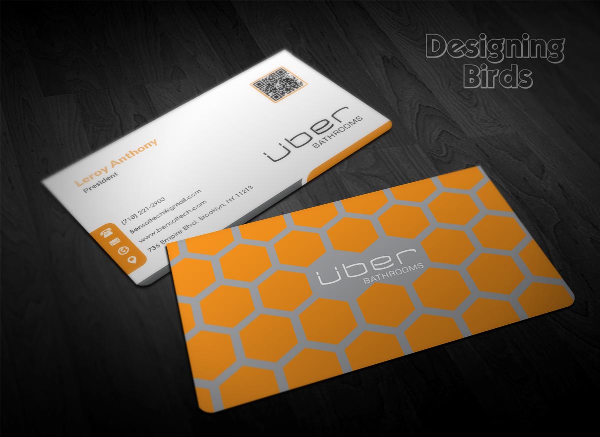 Design de Carte de Visite par Designing Birds pour Uber Bathrooms | Design #5797283