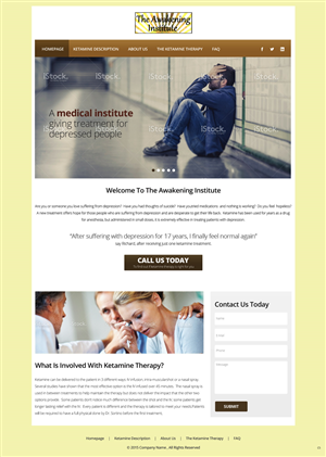 Web Design by pb for The Awakening Institute | Design: #5793858
