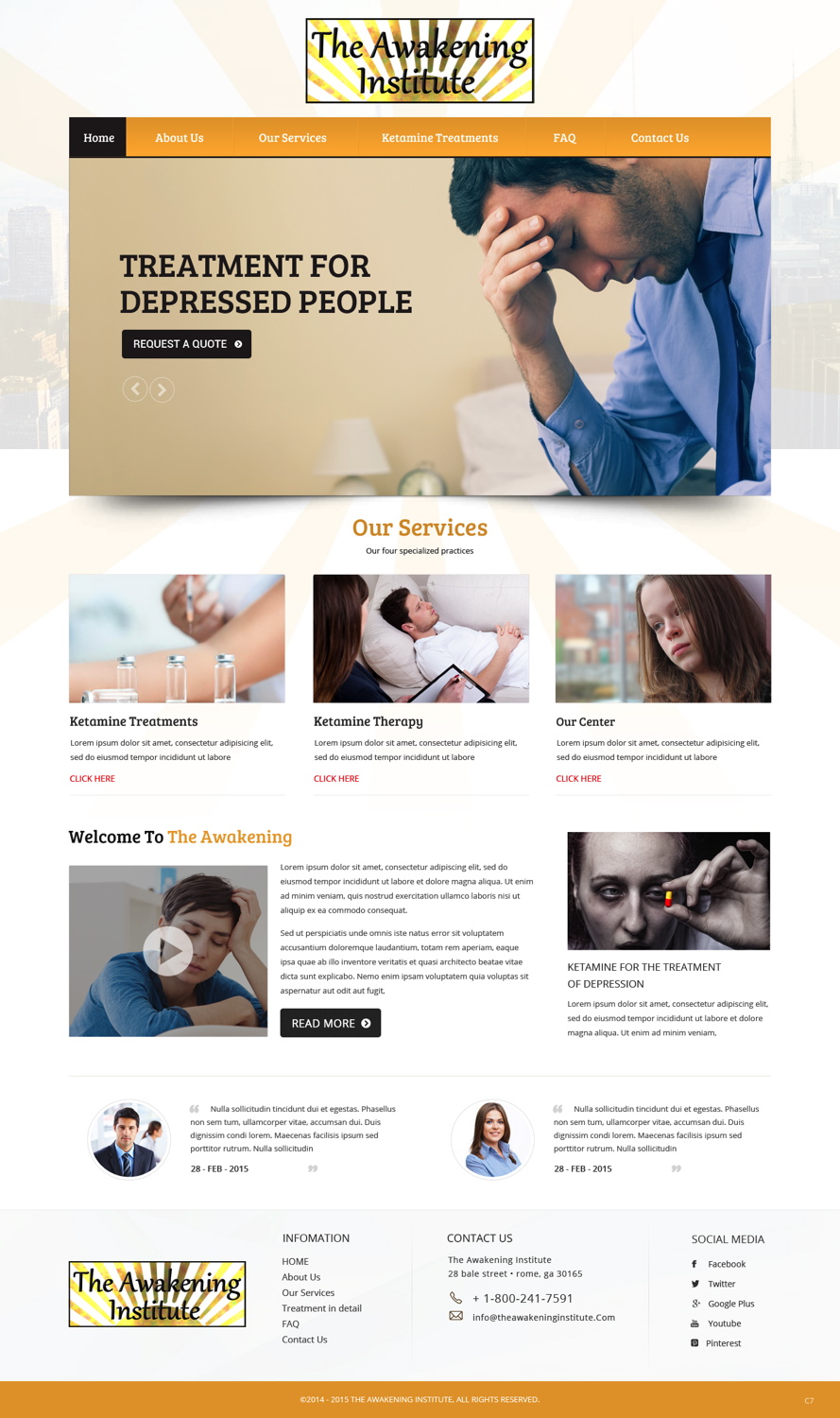 Diseño Web por pb para The Awakening Institute | Diseño #5793859