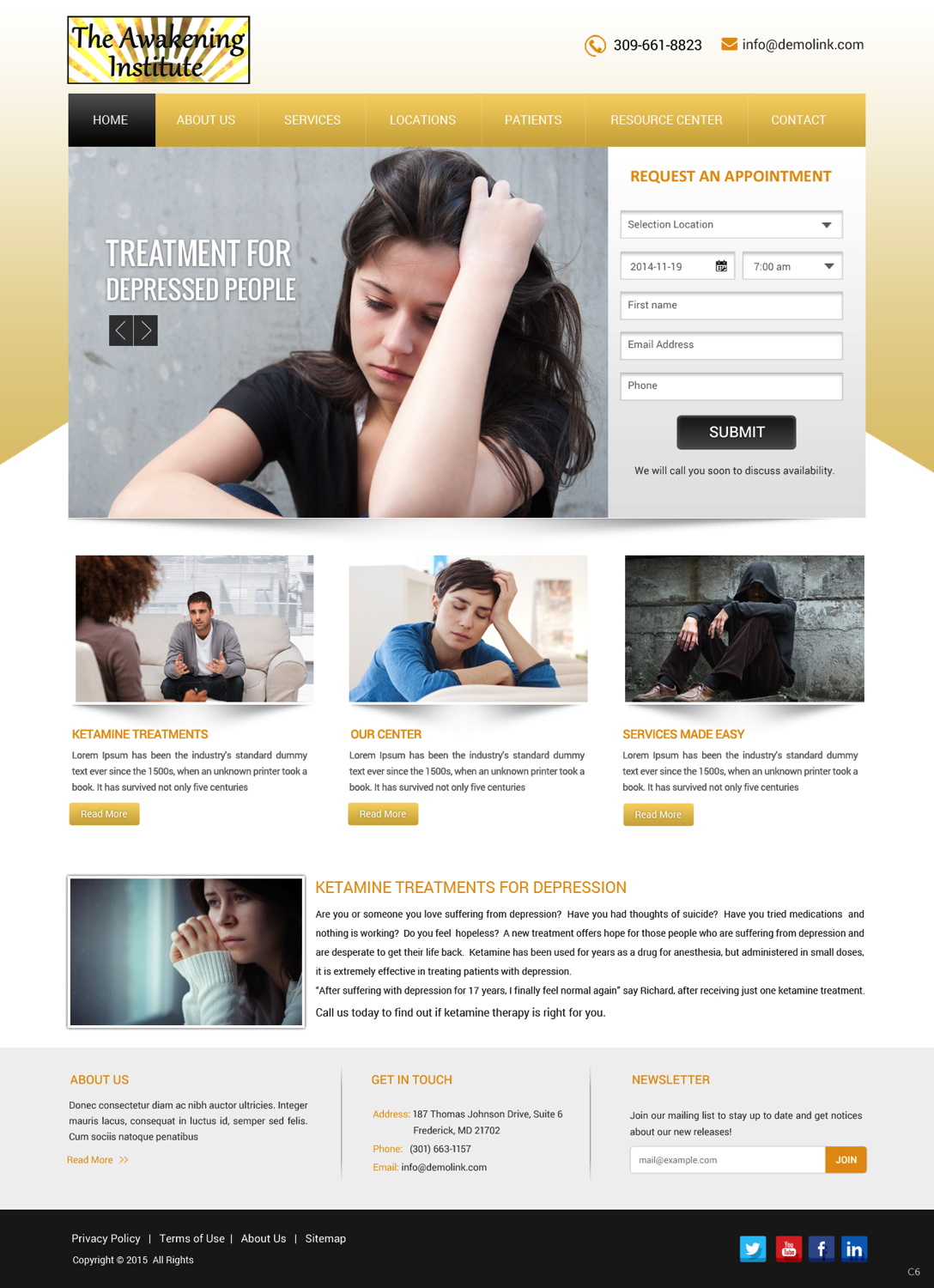 Diseño Web por pb para The Awakening Institute | Diseño #5793867