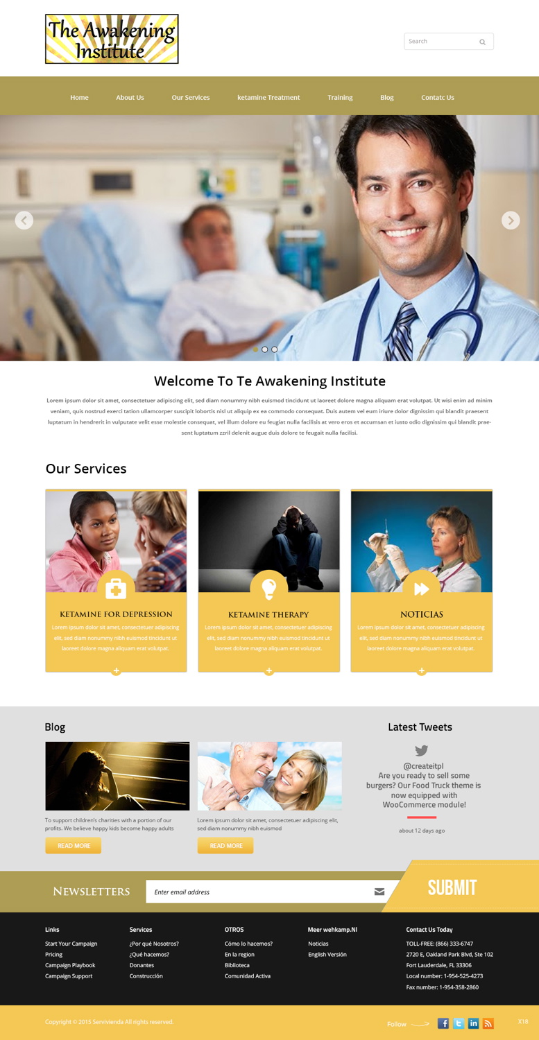 Diseño Web por pb para The Awakening Institute | Diseño #5809021