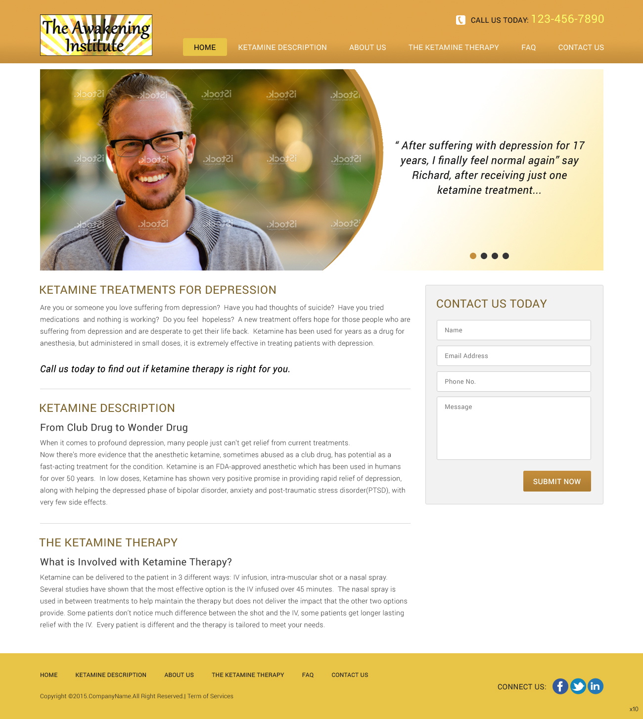 Web Design by pb for The Awakening Institute | Design: #5809035