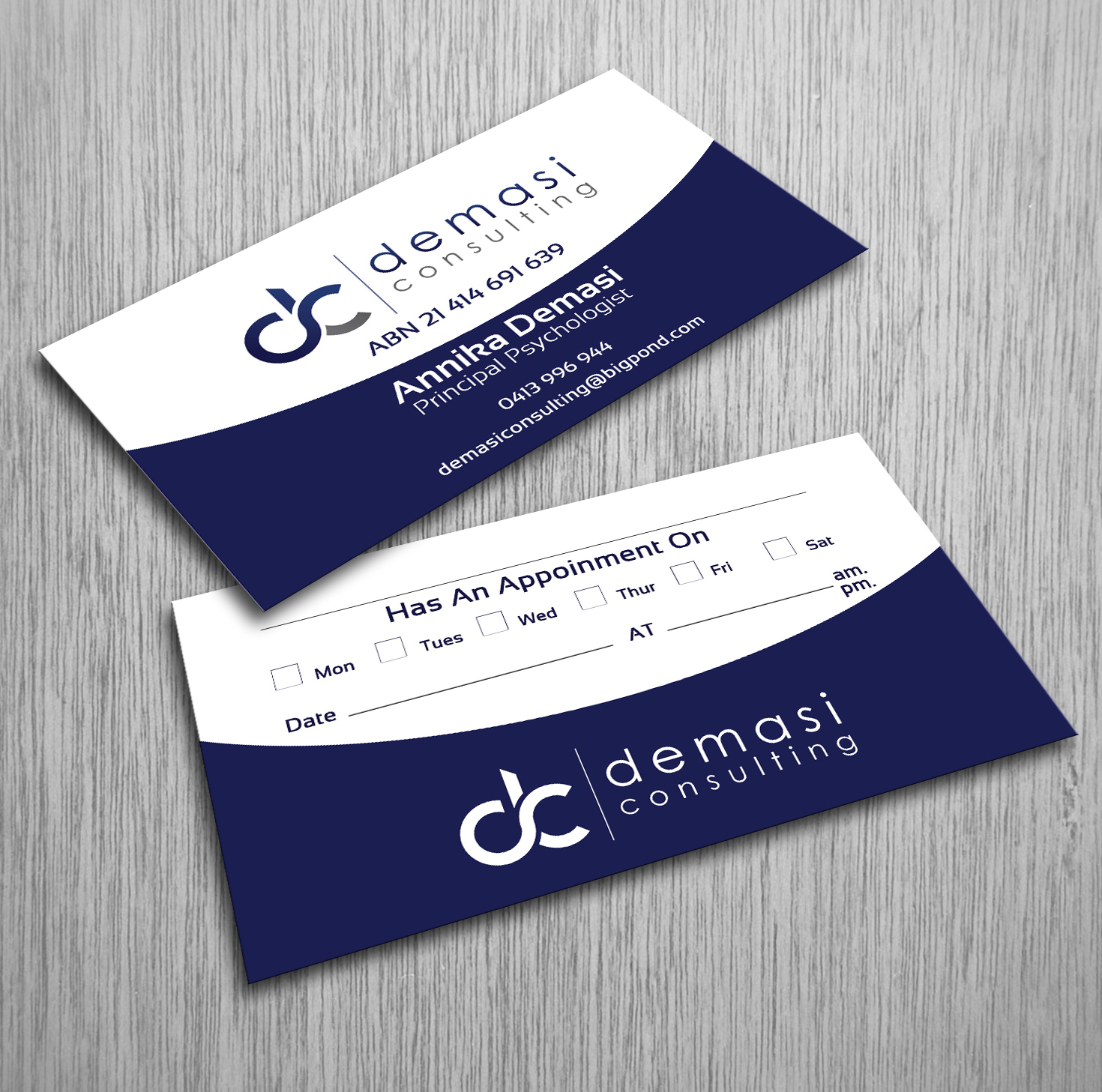 Business Card Design by Pixi Dust for Demasi Consulting | Design #5752940