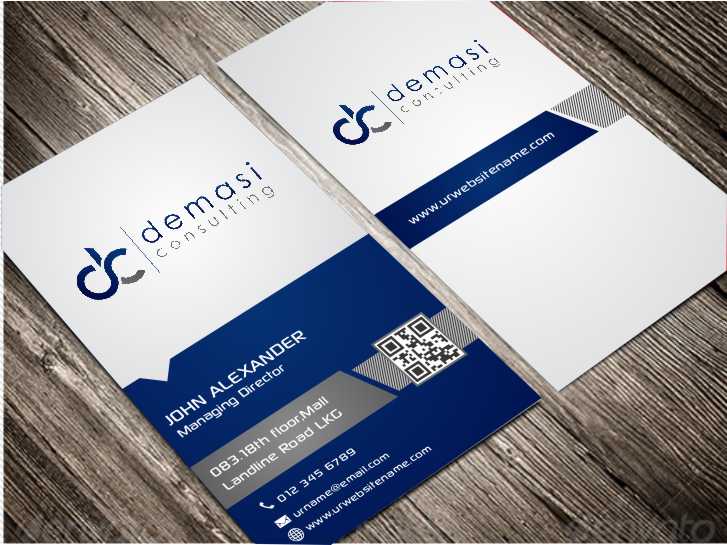 Diseño de Tarjeta de Presentación por AwsomeD para Demasi Consulting | Diseño #5767302