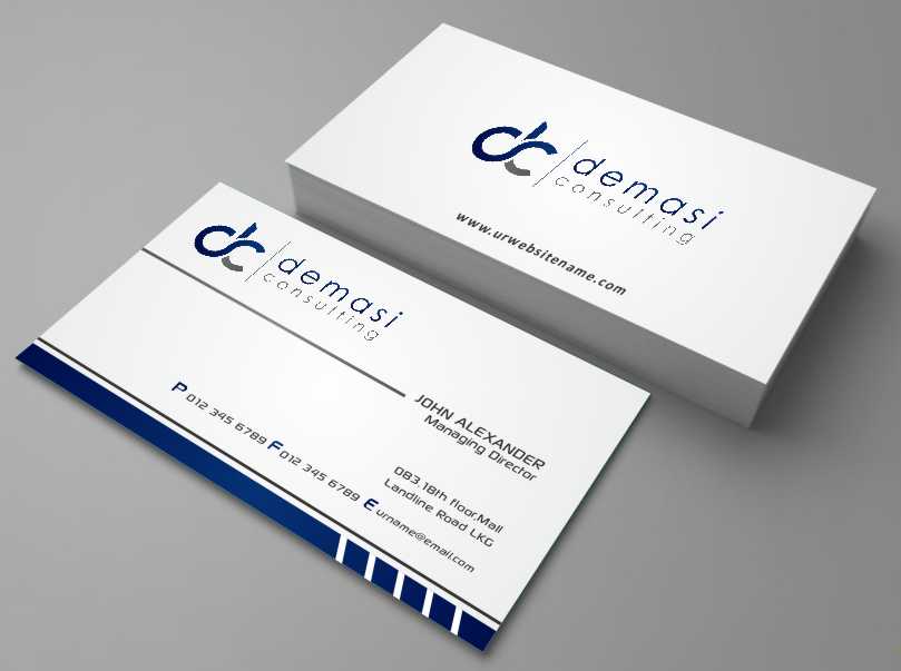 Diseño de Tarjeta de Presentación por AwsomeD para Demasi Consulting | Diseño #5767340
