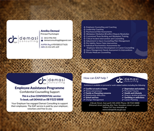Business Card Design by nuhanenterpriseIT for Demasi Consulting | Design #5850381