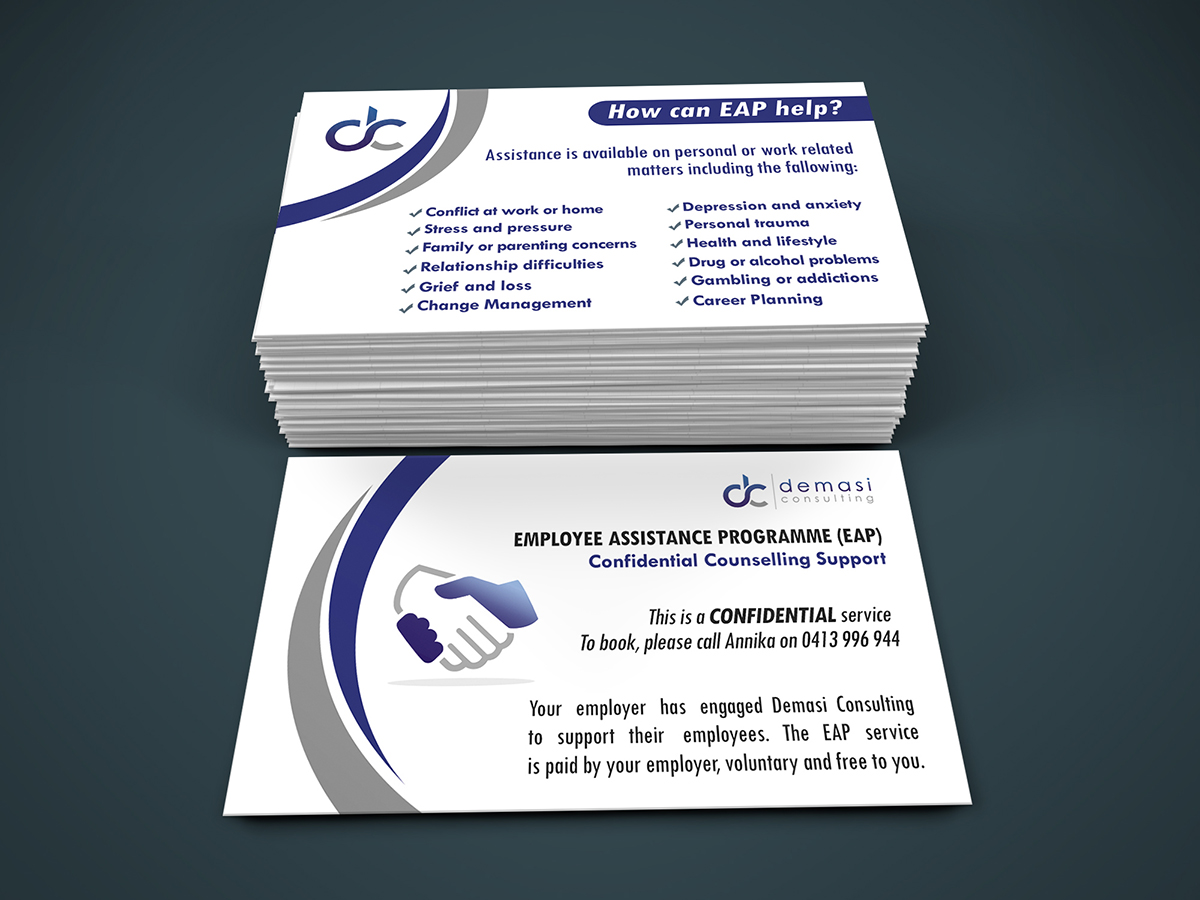 Business Card Design by Ana White for Demasi Consulting | Design #6051428