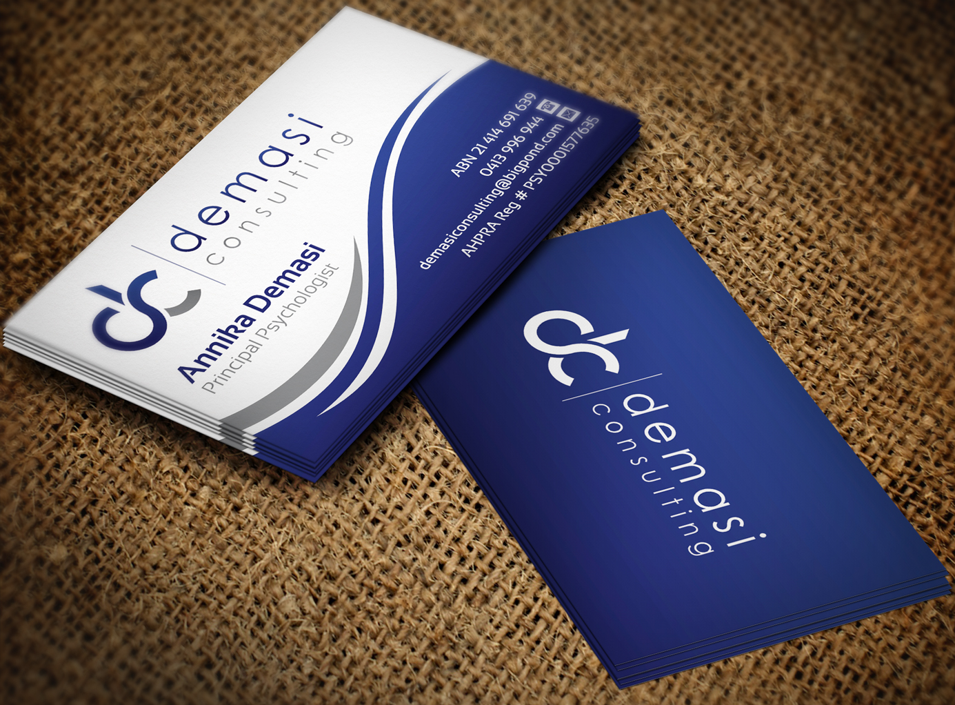 Diseño de Tarjeta de Presentación por Lanka Ama para Demasi Consulting | Diseño #5751652