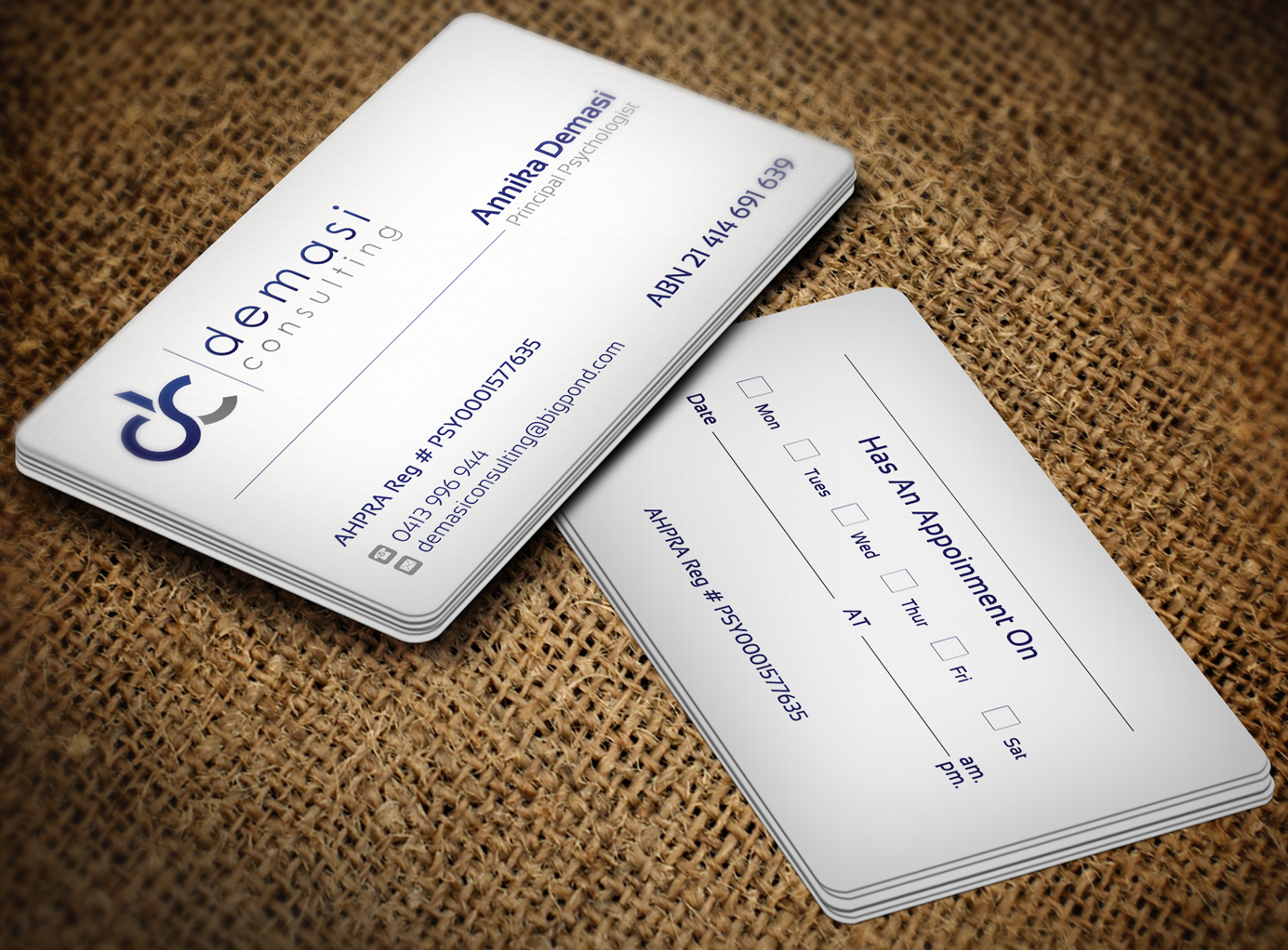 Business Card Design by Lanka Ama for Demasi Consulting | Design #5751664