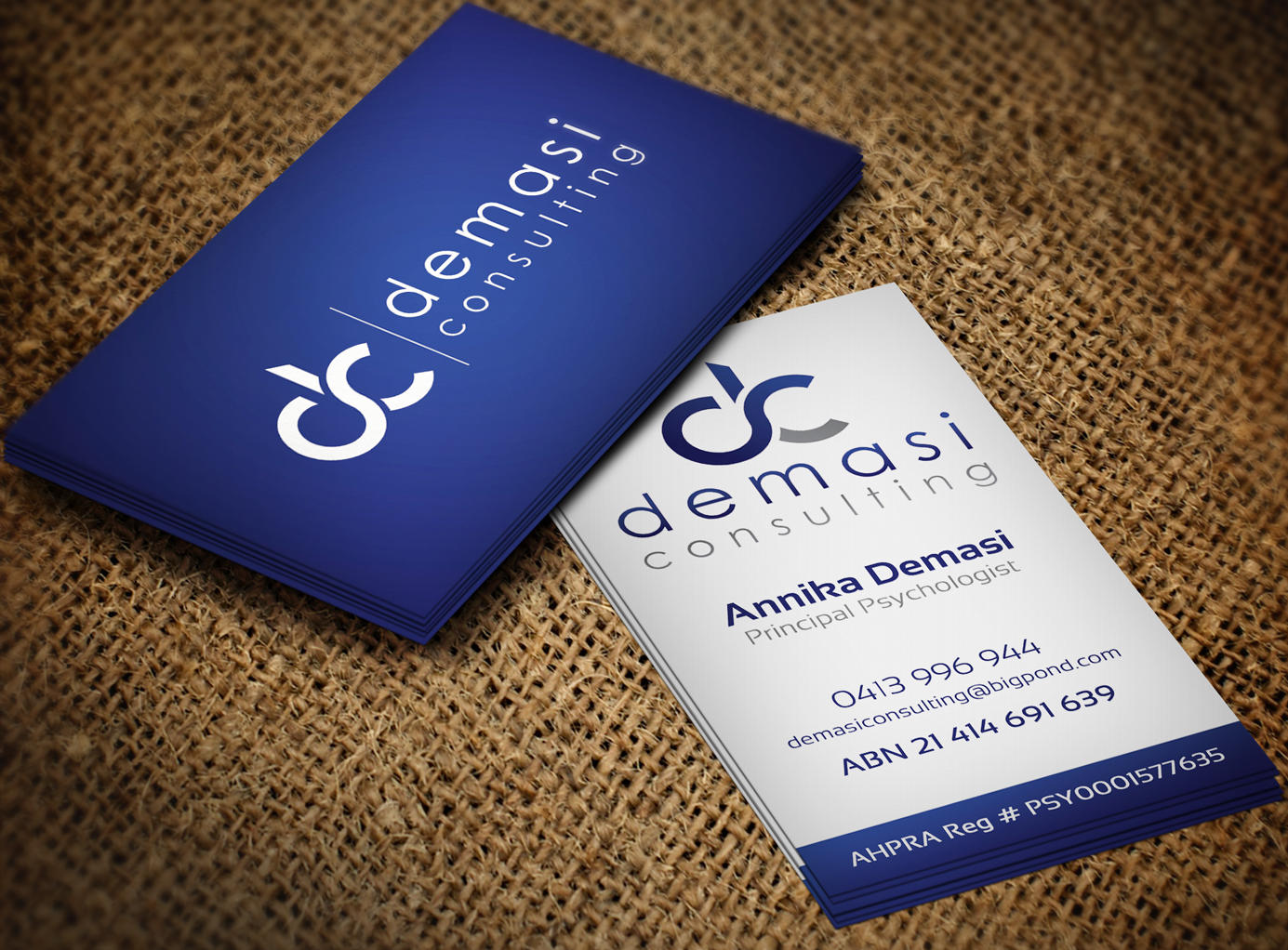Business Card Design by Lanka Ama for Demasi Consulting | Design #5751668