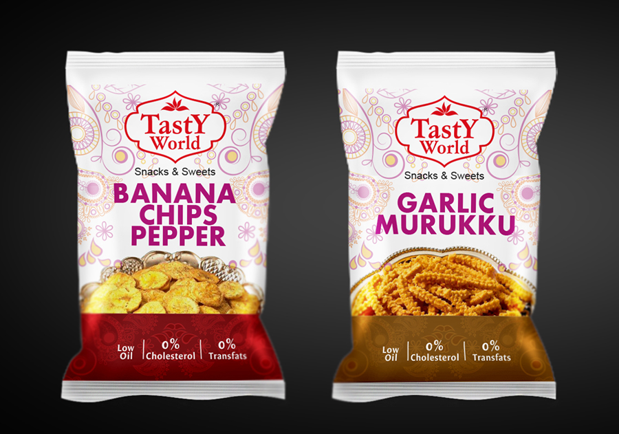 Packaging Design by Soluciones Creativas for Tasty World Pvt. Ltd. | Design #5832560