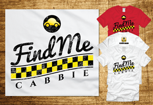 FindMeCabbie: An Automated Dispatching Smartphone App T-Shirt Design | Design de T-shirt par CoffeeBreak88