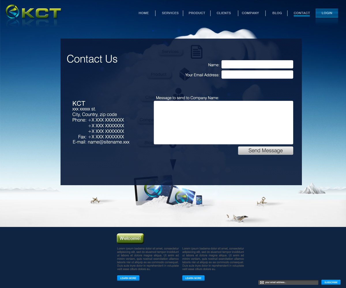 Web Design by Mary Bog for KCT | Design #1626992