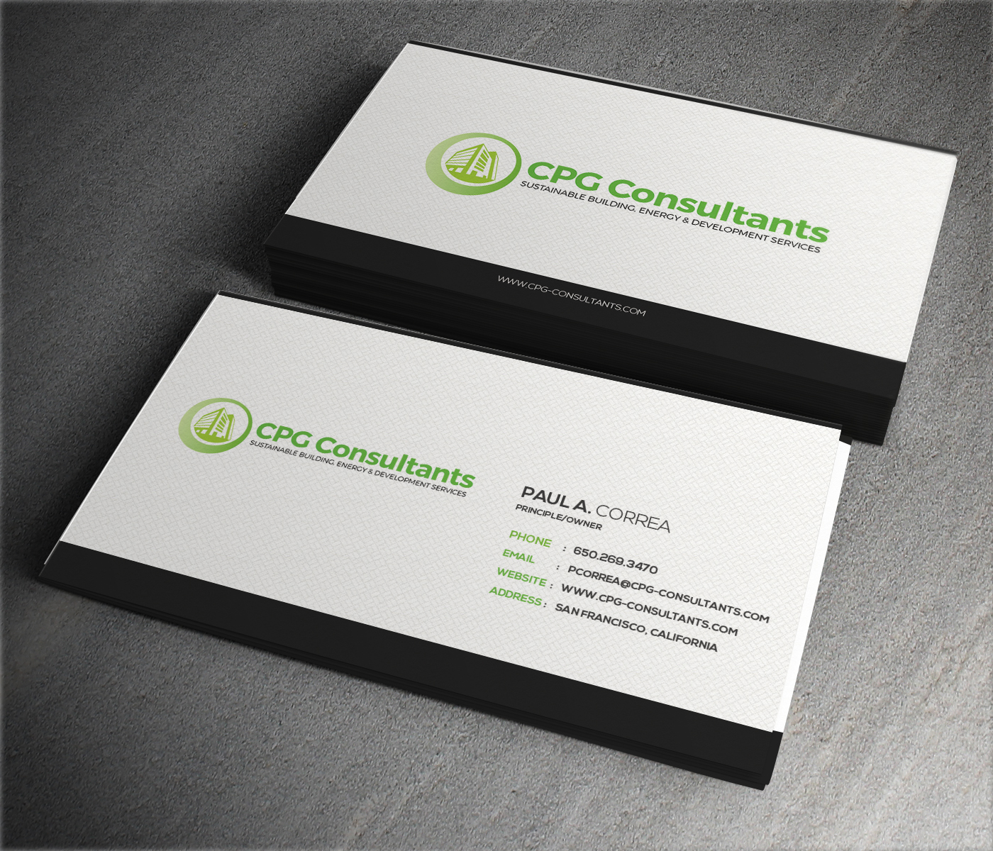 Business Card Design by ThemeDesk Technology for CPG Consultants | Design #5770821