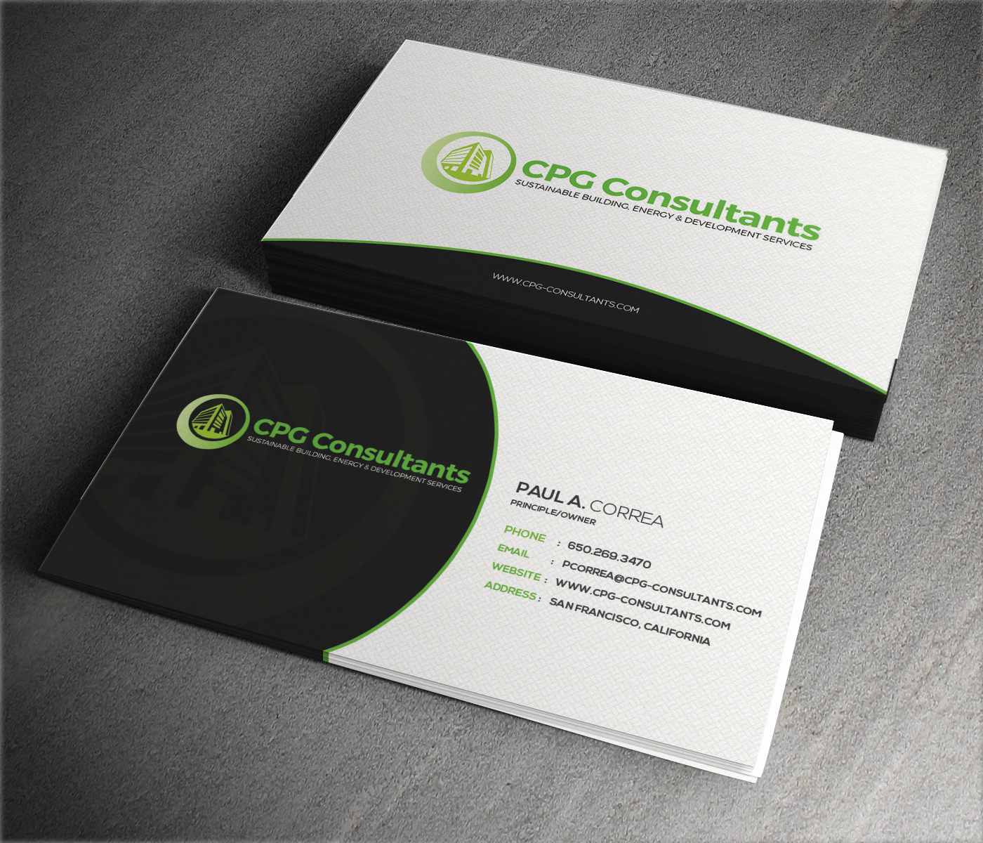 Business Card Design by ThemeDesk Technology for CPG Consultants | Design #5770862
