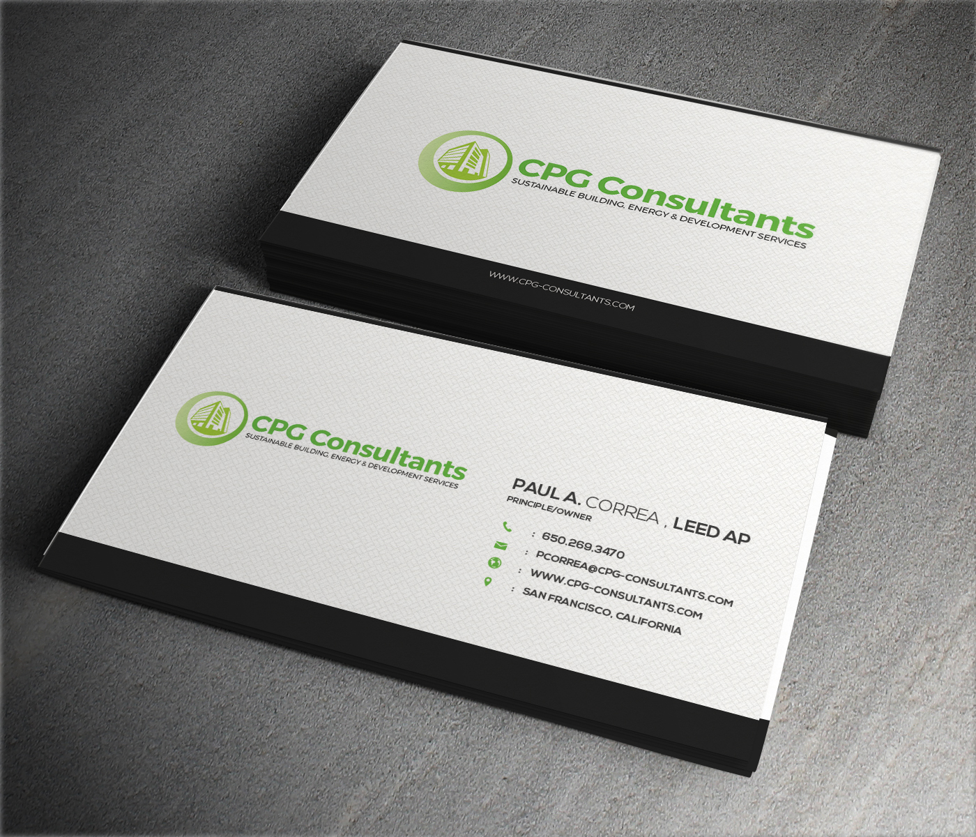 Business Card Design by ThemeDesk Technology for CPG Consultants | Design #5771837