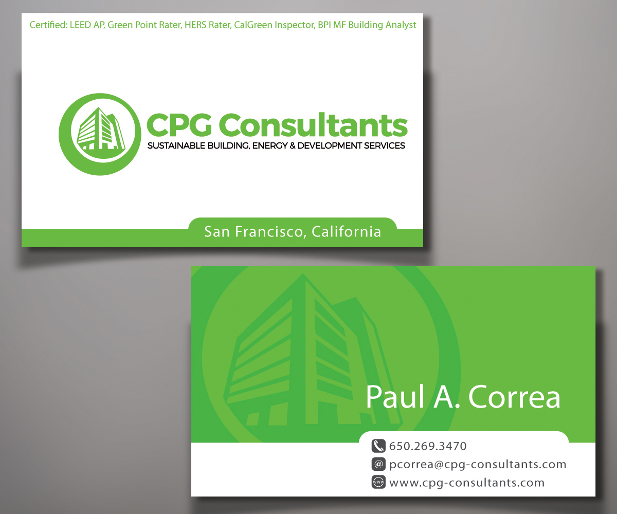 Business Card Design by Elen_ka for CPG Consultants | Design #5771810