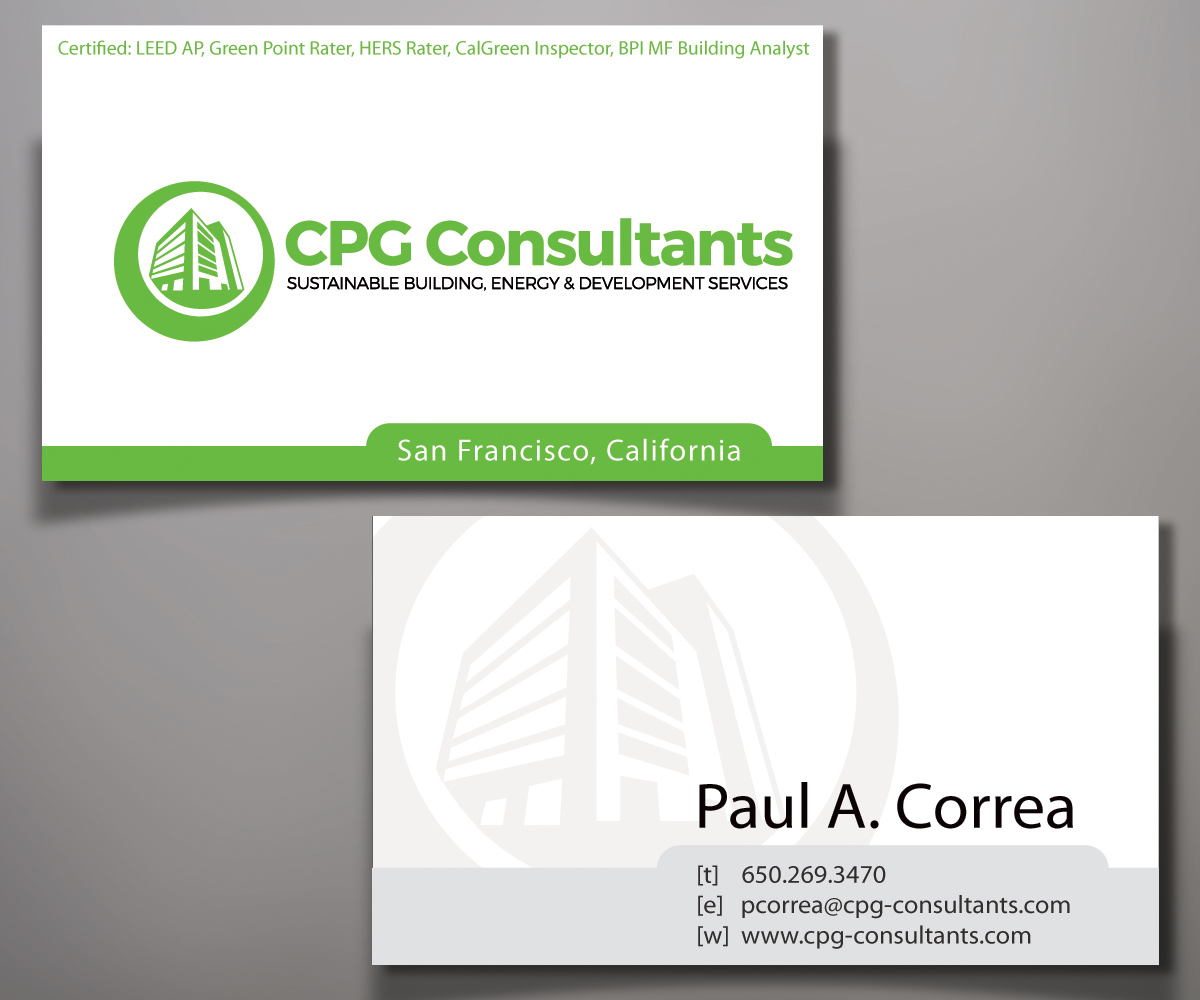Business Card Design by Elen_ka for CPG Consultants | Design #5771813