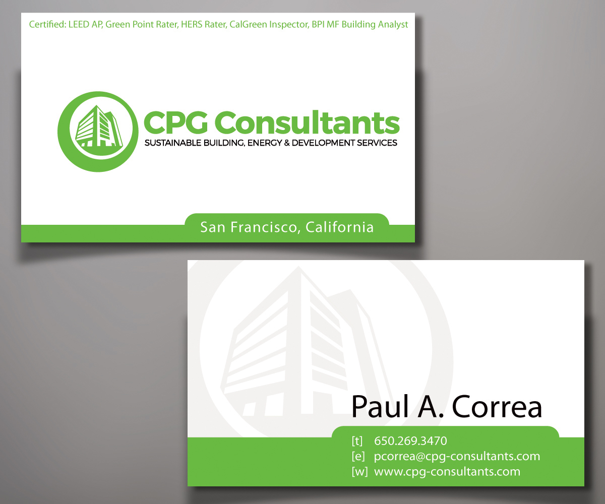 Business Card Design by Elen_ka for CPG Consultants | Design #5771815