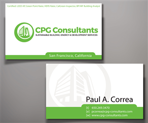 Business Card Design by Elen_ka for CPG Consultants | Design: #5771815