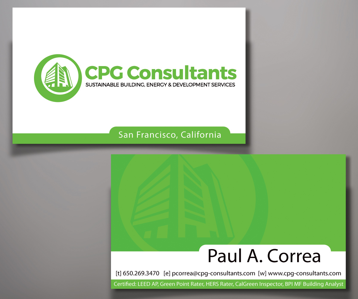 Business Card Design by Elen_ka for CPG Consultants | Design #5771819