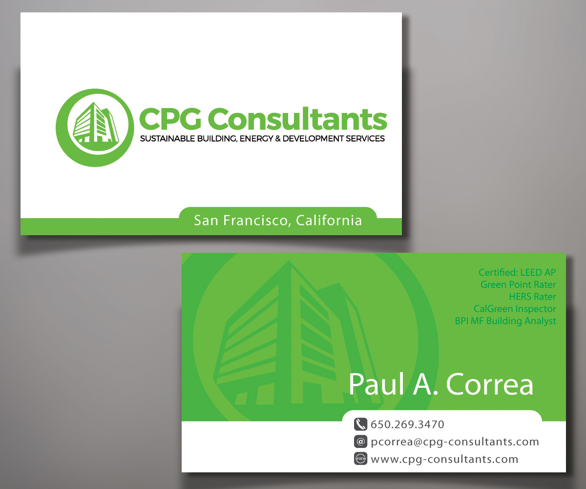 Business Card Design by Elen_ka for CPG Consultants | Design #5771825