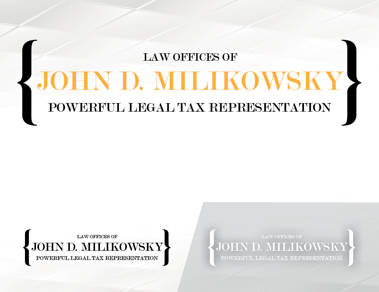 Logo-Design von WRChurchill für Law Offices of John D. Milikowsky | Design #5867531