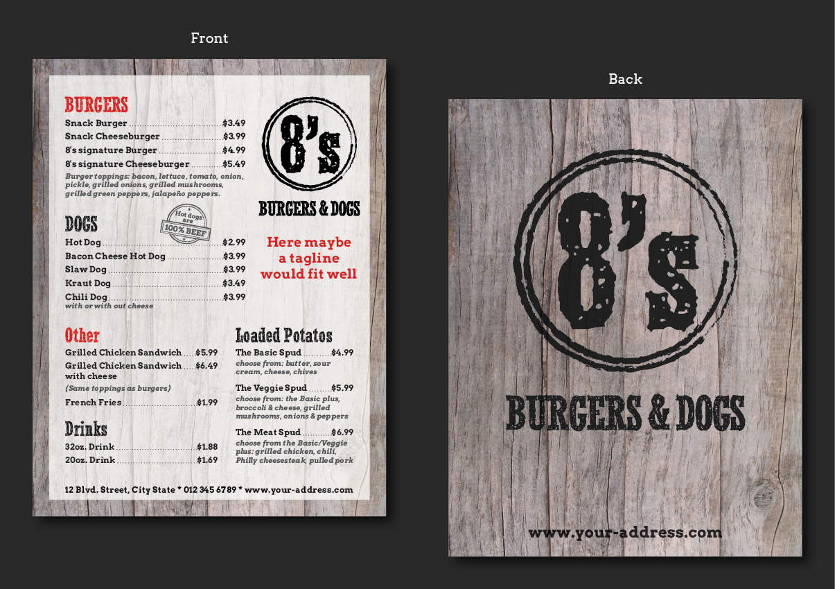 Menu Design by Ekanite for this project | Design #1587839