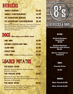 Menu Design by LOC-I-EYE Creative Solutions for this project | Design: #1588411