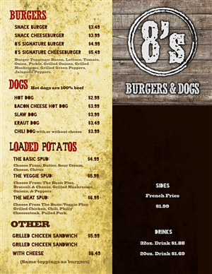 Menu Design by LOC-I-EYE Creative Solutions for this project | Design: #1589673