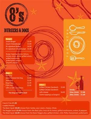 Menu Design by Yas media for this project | Design: #1574786