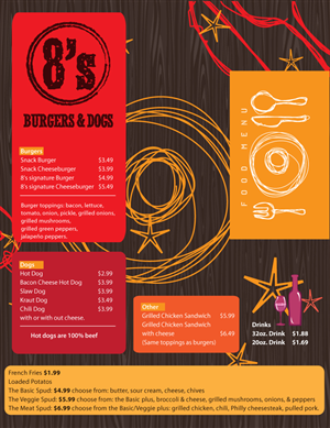 Menu Design by Yas media for this project | Design: #1574792