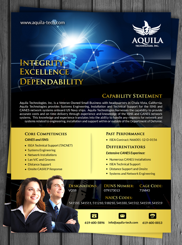 Broschüren-Design von debdesign für Aunautic Technologies | Design #5781482