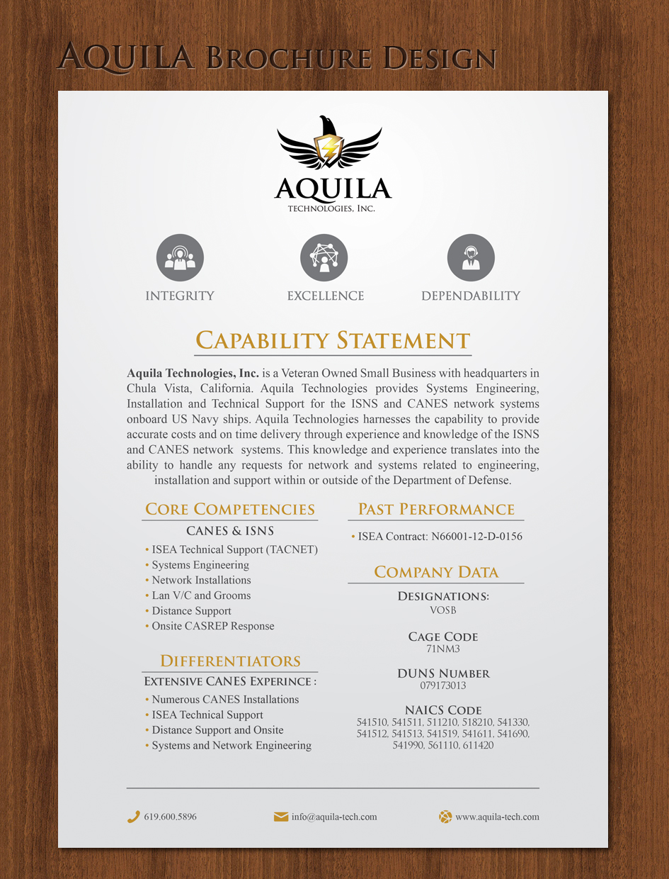 Brochure Design by sun_design for Aunautic Technologies | Design #5771666