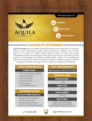 Diseño de Brochure por sun_design para Aunautic Technologies | Diseño: #5787837