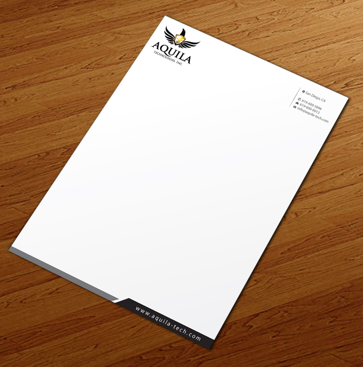 Letterhead Design by Infinitive Technology for Aunautic Technologies | Design #5752742