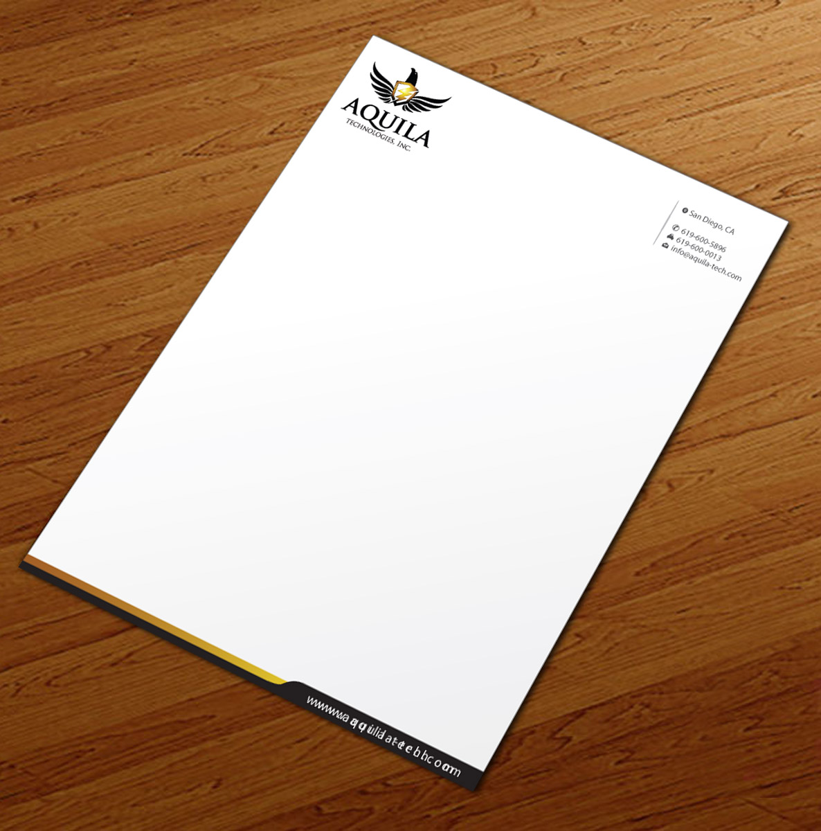 Design En-Tête par Infinitive Technology pour Aunautic Technologies | Design #5752767