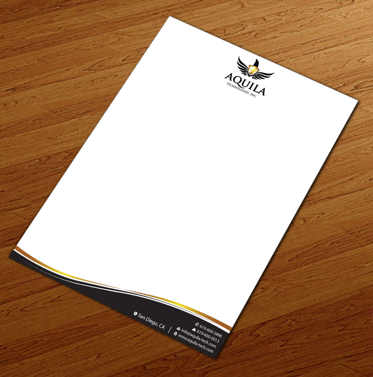 Letterhead Design by Infinitive Technology for Aunautic Technologies | Design #5752774