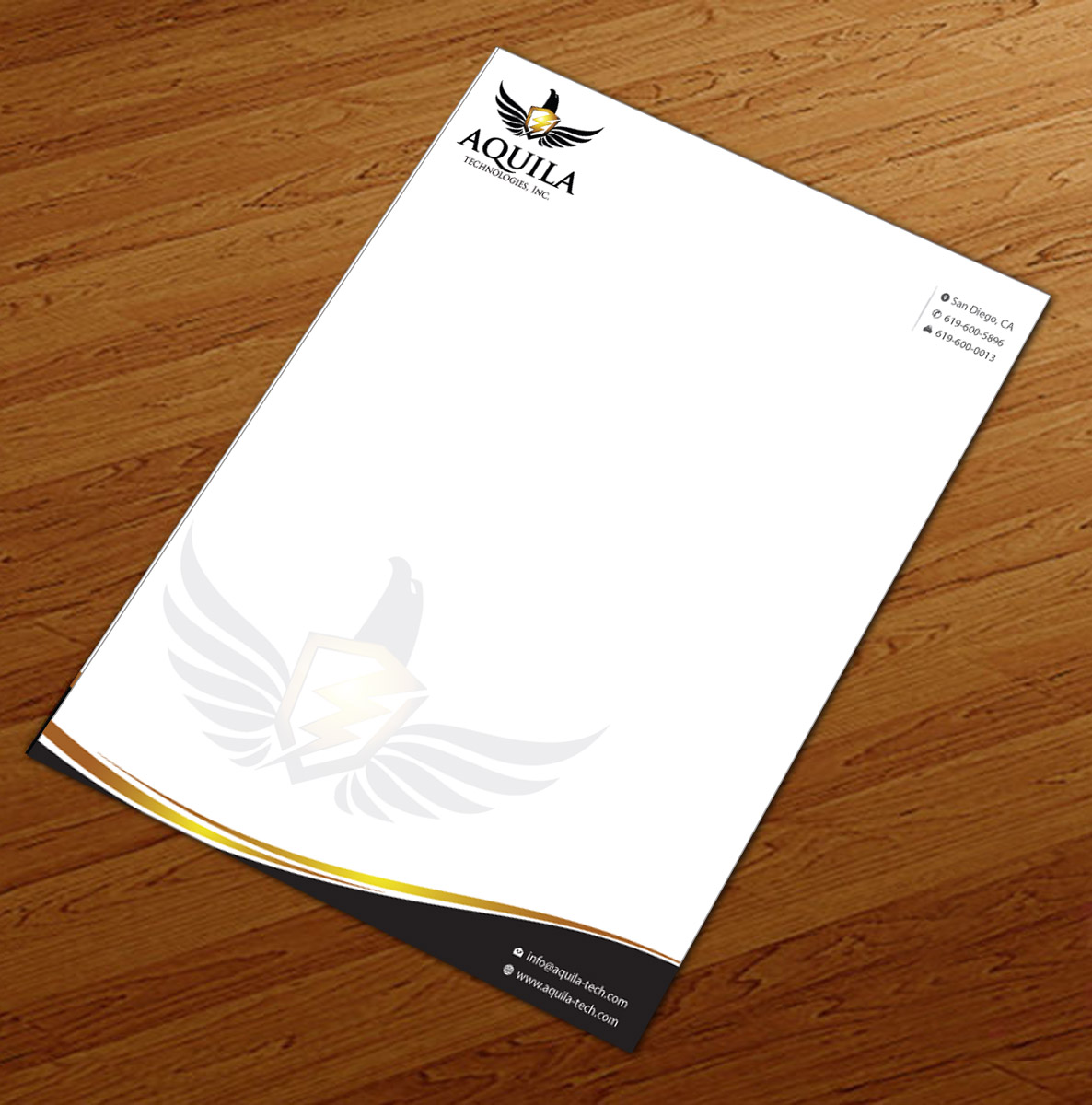Design En-Tête par Infinitive Technology pour Aunautic Technologies | Design #5752779