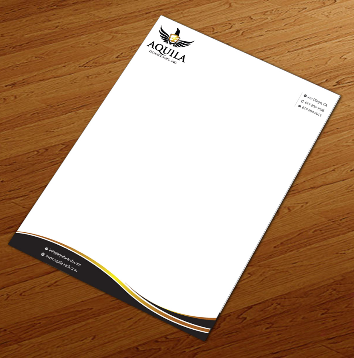 Briefkopf-Design von Infinitive Technology für Aunautic Technologies | Design #5752783